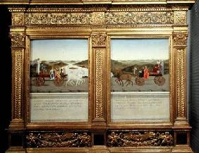 The Triumphs of Duke Federico da Montefeltro (1422-82) and Battista Sforza c.1465