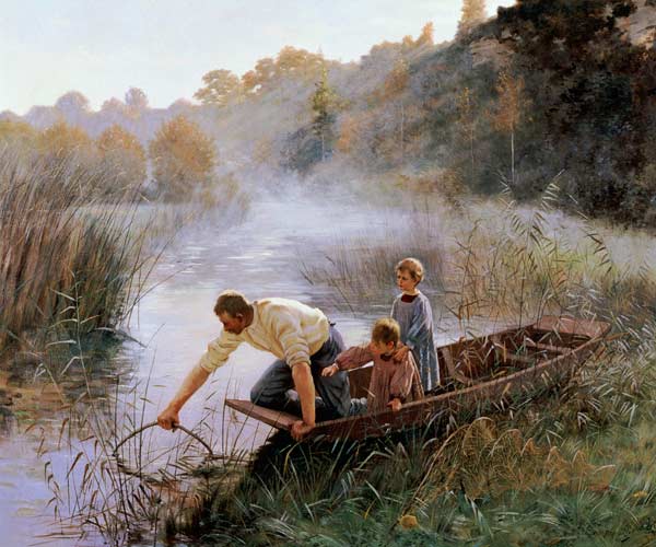 The Fisherman''s Family von Pierre Andre Brouillet