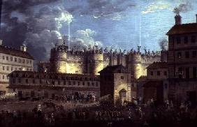 Demolition of the Bastille in 1789