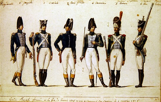 French Royal Guard von Pierre Antoine Lesueur