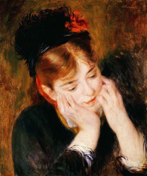 Kontemplation von Pierre-Auguste Renoir