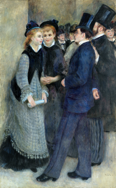Beim Verlassen des Konservatoriums von Pierre-Auguste Renoir