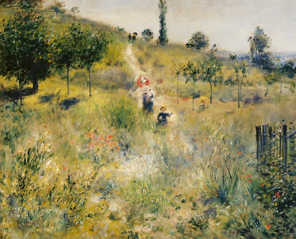 Auguste Renoir, Chemin montant... 1876/7 von Pierre-Auguste Renoir