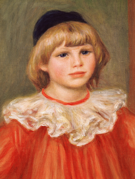 Claude Renoir dressed as a clown - Detail von Pierre-Auguste Renoir