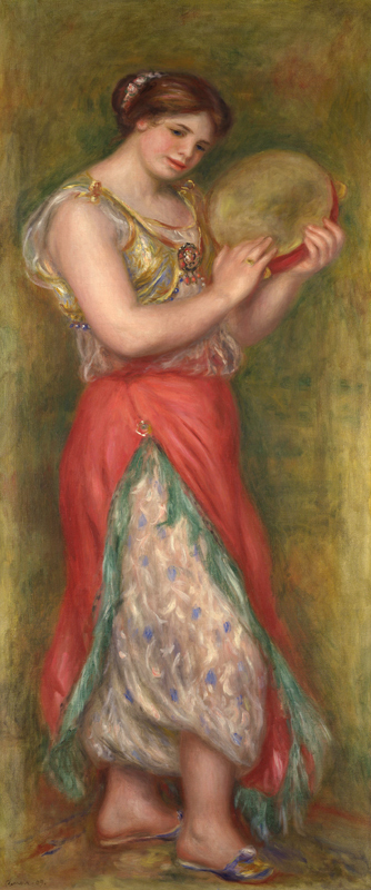 Tanzendes Mädchen mit Tambourin von Pierre-Auguste Renoir