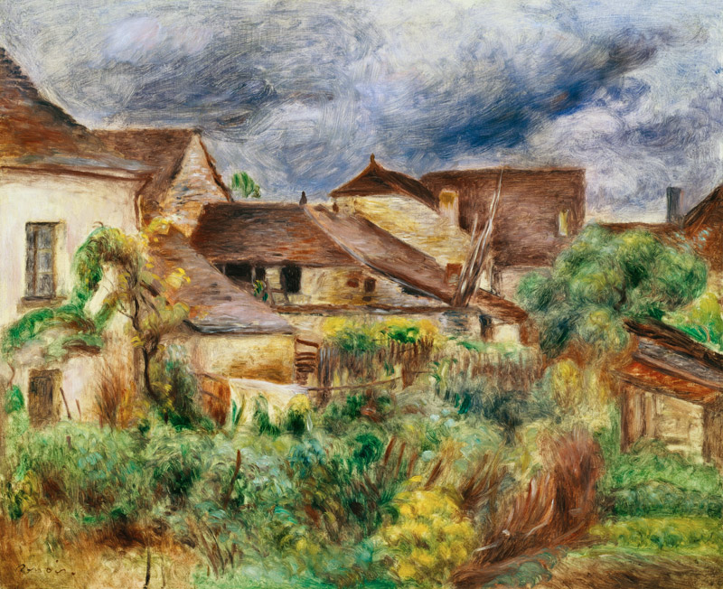 Das Dörfchen Essoyes. von Pierre-Auguste Renoir