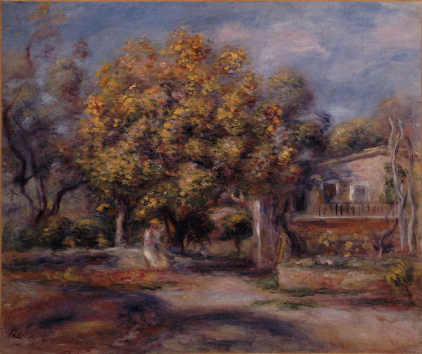 Eingang zu Haus und Garten in Cagnes von Pierre-Auguste Renoir