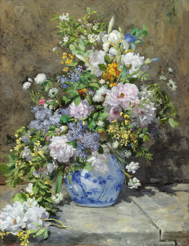 Große Vase mit Blumen von Pierre-Auguste Renoir