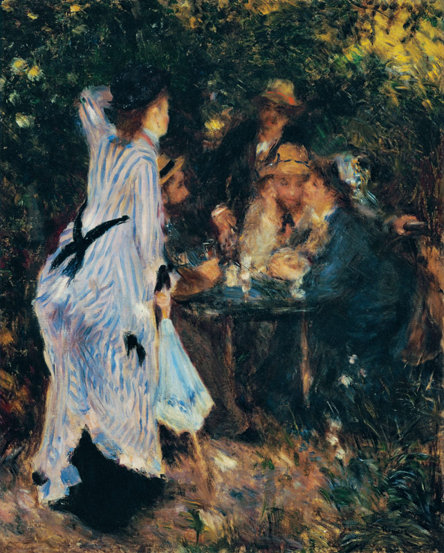 In the Garden, or Under the Trees of the Moulin de la Galette von Pierre-Auguste Renoir
