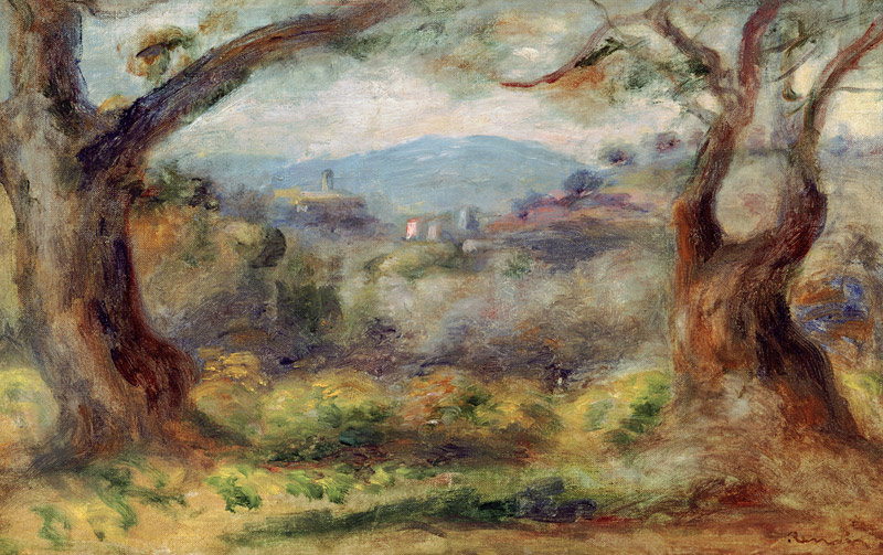 Landscape at Les Collettes von Pierre-Auguste Renoir