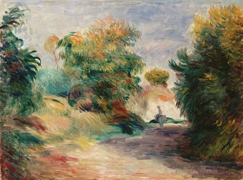 Landschaft bei Cagnes. von Pierre-Auguste Renoir
