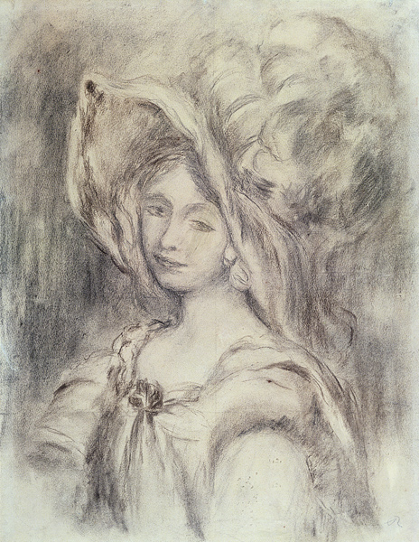 Mme Dieterle in a Hat von Pierre-Auguste Renoir