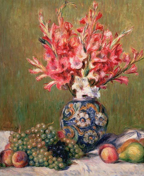 Still life of Fruits and Flowers von Pierre-Auguste Renoir