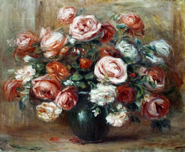 Still life with roses von Pierre-Auguste Renoir