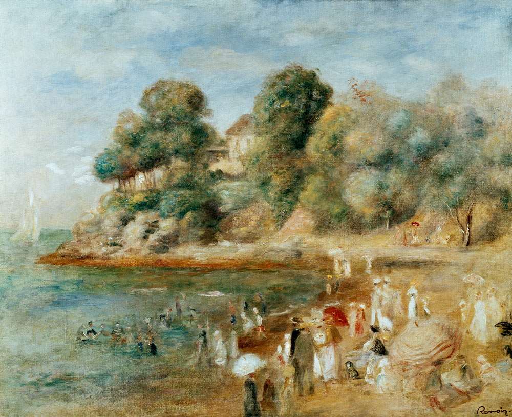 Strand bei Pornic von Pierre-Auguste Renoir
