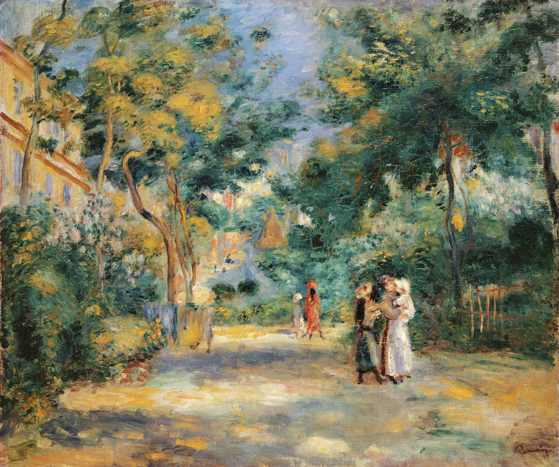The Gardens in Montmartre von Pierre-Auguste Renoir
