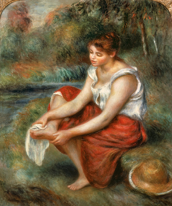 Woman Washing her Feet von Pierre-Auguste Renoir