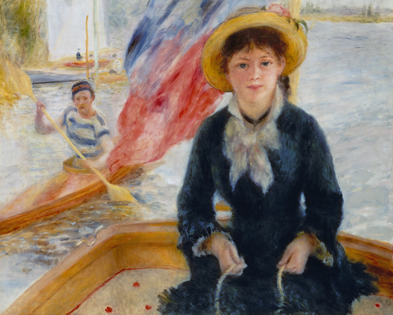 Woman in Boat with Canoeist von Pierre-Auguste Renoir