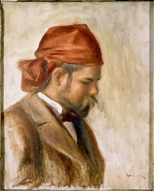 Ambroise Vollard mit rotem Bandana von Pierre-Auguste Renoir