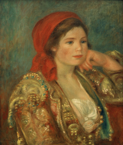 A.Renoir, Mädchen mit spanischer Jacke von Pierre-Auguste Renoir