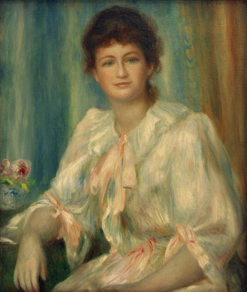 A.Renoir, Porträt einer jungen Frau von Pierre-Auguste Renoir
