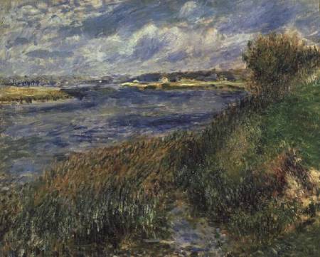 The Banks of the Seine, Champrosay von Pierre-Auguste Renoir