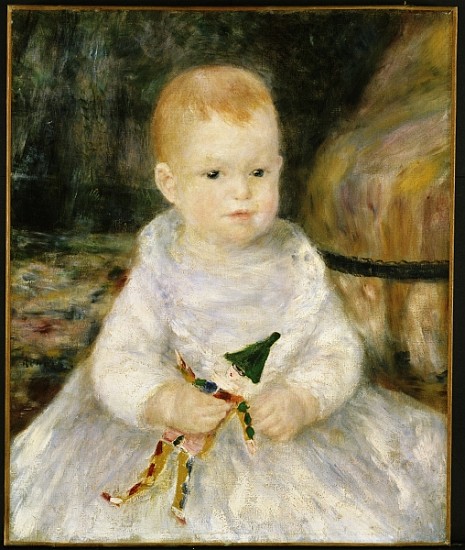 Child with a toy clown von Pierre-Auguste Renoir