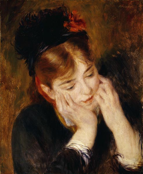 Contemplation von Pierre-Auguste Renoir