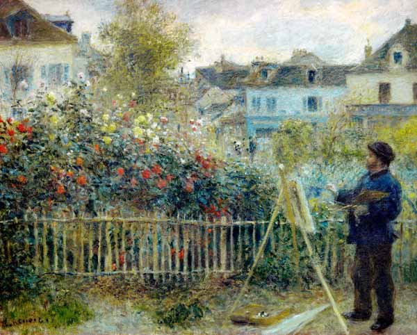 Claude Monet painting / Renoir von Pierre-Auguste Renoir