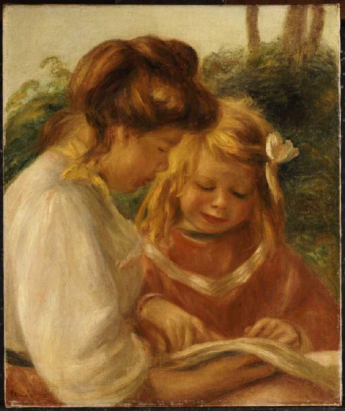 Das Alphabet, Jean und Gabrielle. von Pierre-Auguste Renoir