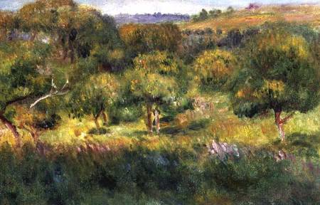 The edge of a forest in Brittany von Pierre-Auguste Renoir