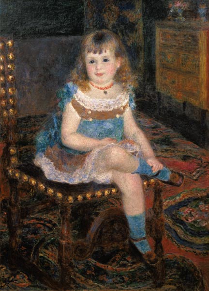 Georgette Charpentier sitzend. von Pierre-Auguste Renoir