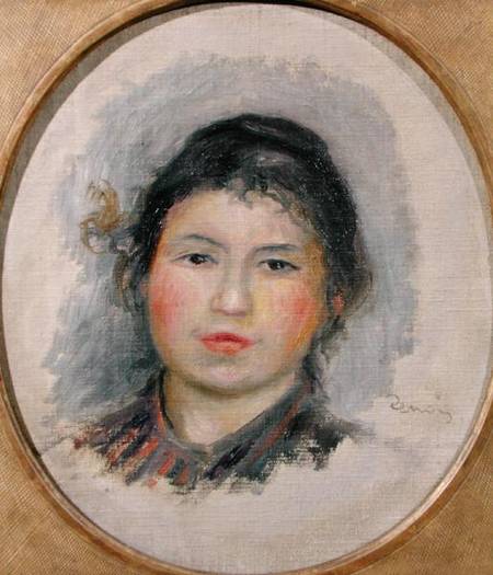 Head of a Young Woman von Pierre-Auguste Renoir