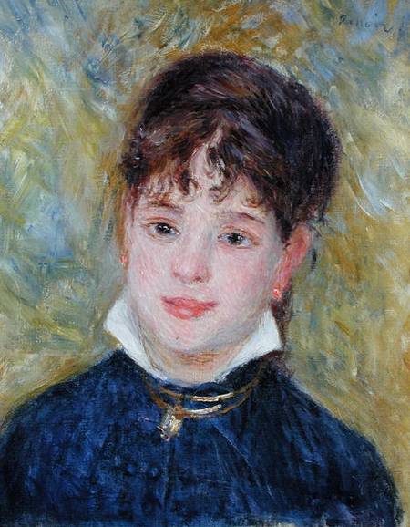 Head of a Young Woman (Jeanne Samary) von Pierre-Auguste Renoir