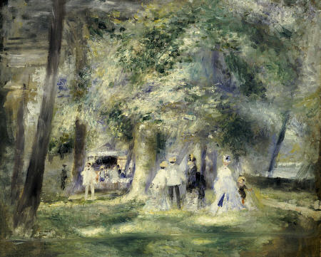 In The Park At Saint-Cloud von Pierre-Auguste Renoir