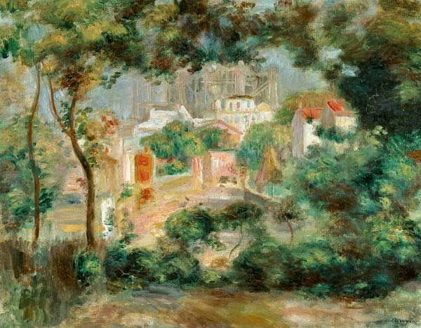 Landschaft mit Ansicht von Sacré-Coeur von Pierre-Auguste Renoir