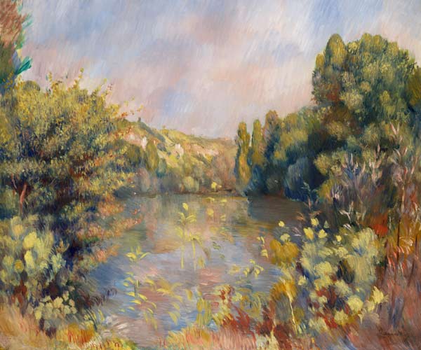 Landschaft mit See von Pierre-Auguste Renoir