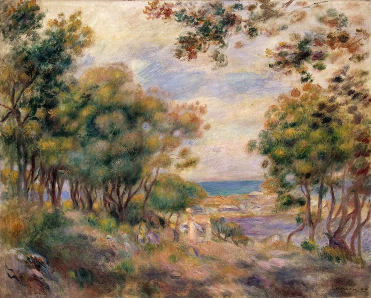 Landschaft bei Beaulieu von Pierre-Auguste Renoir