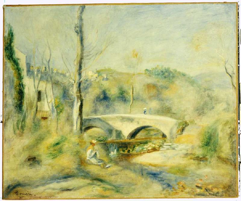 Landschaft mit Brücke von Pierre-Auguste Renoir