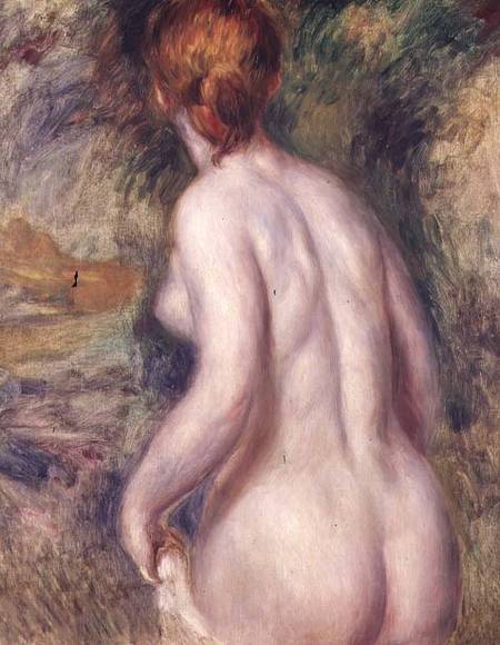 LAR/4686 Nude (Woman Bathing) von Pierre-Auguste Renoir