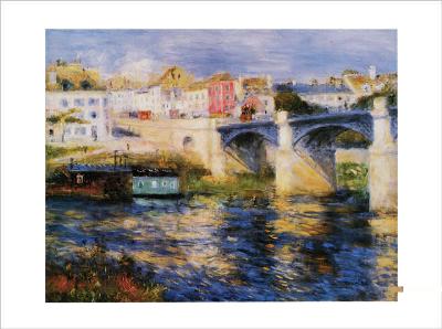 Le pont a Chatu  - (REN-702) von Pierre-Auguste Renoir