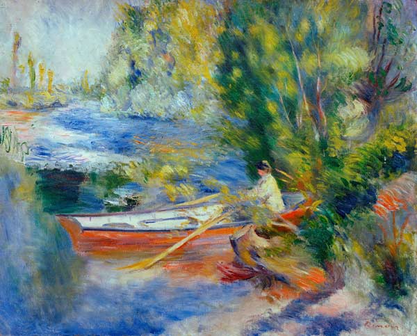 Renoir / On the bank o.a river / 1878/80 von Pierre-Auguste Renoir