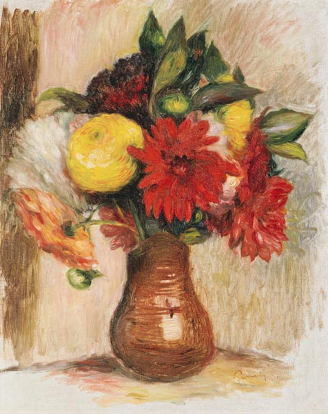 Blumenstrauß in einem Krug von Pierre-Auguste Renoir