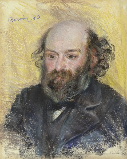 Porträt von Paul Cézanne (1839-1906) von Pierre-Auguste Renoir