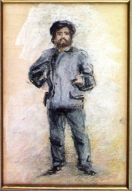 Portrait of Claude Monet (1840-1926) Standing von Pierre-Auguste Renoir