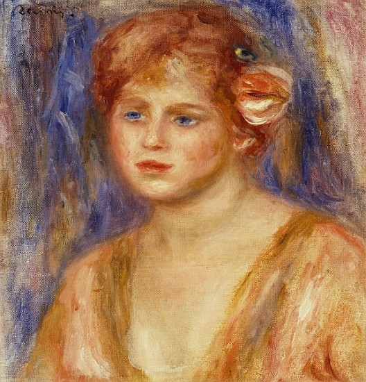 Portrait of a young girl von Pierre-Auguste Renoir