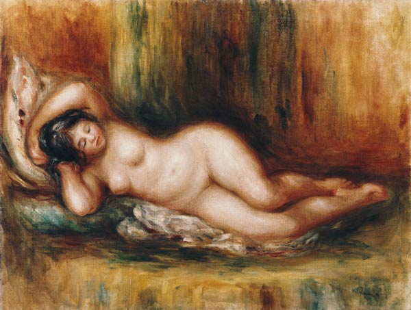 Reclining bather von Pierre-Auguste Renoir