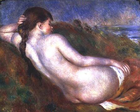 Reclining nude in a landscape von Pierre-Auguste Renoir