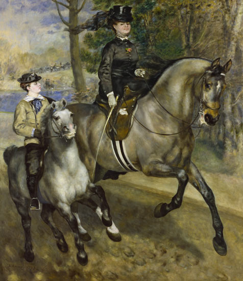 Reiter im Bois. von Pierre-Auguste Renoir