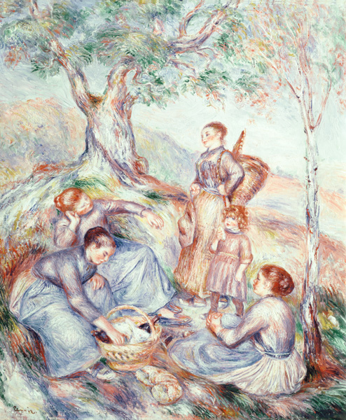Pause bei der Erntearbeit. von Pierre-Auguste Renoir